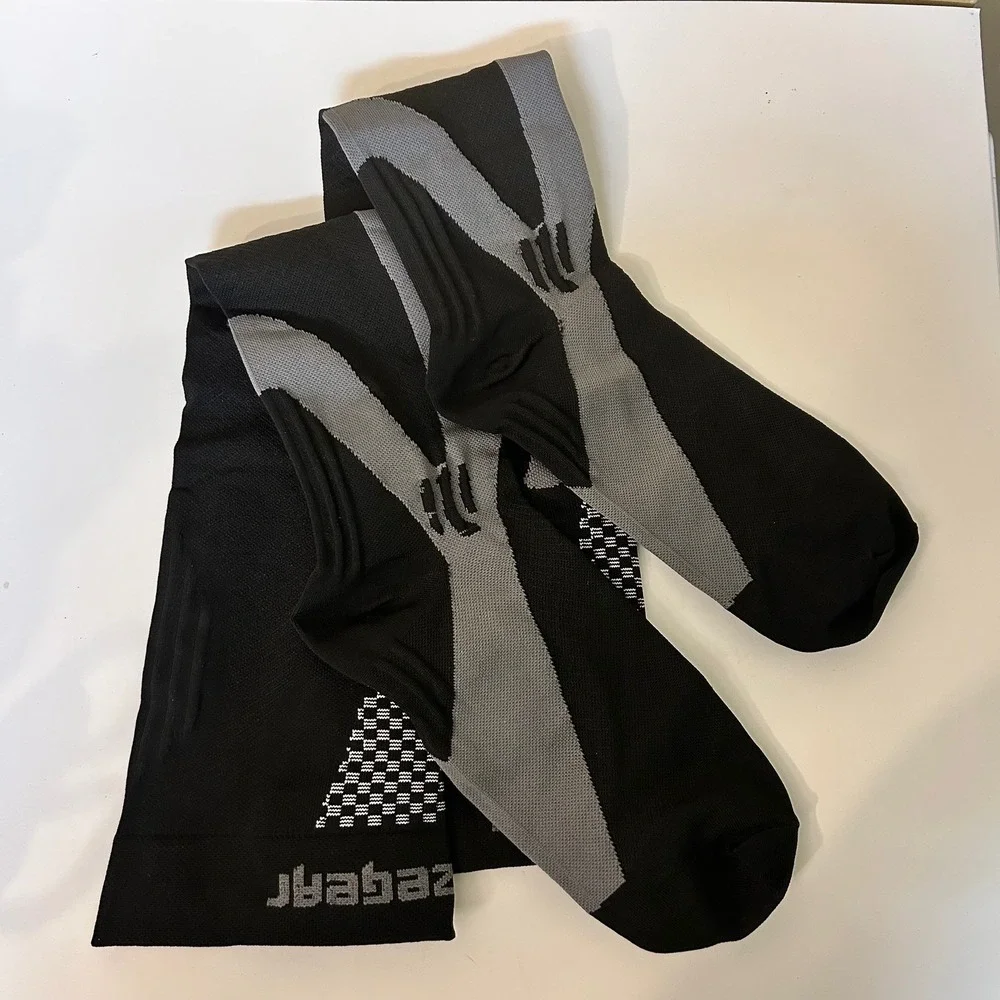 Squeem XXXXL‎ Compression Socks Black Gray Knee High Support Extra Large 4XL